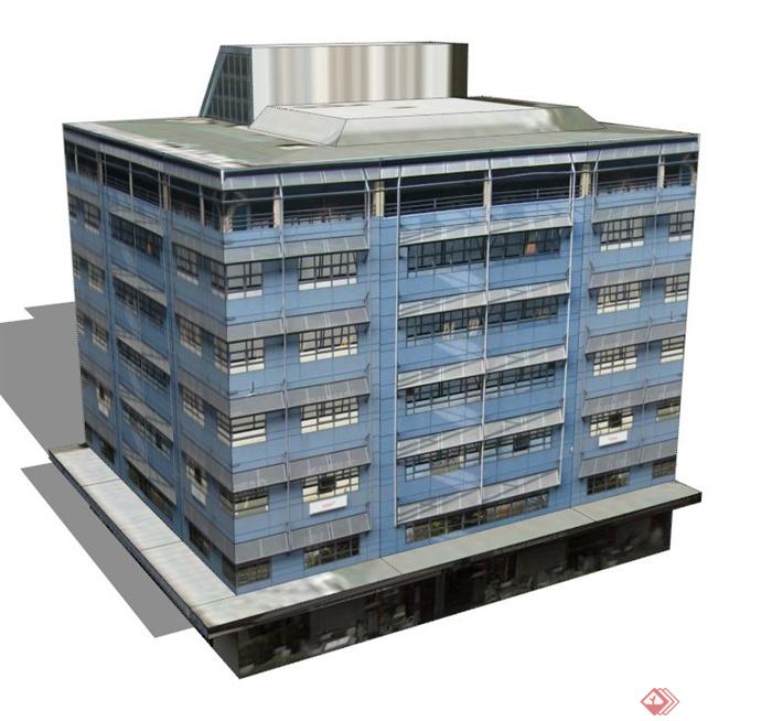 現(xiàn)代城市住宅樓建筑設(shè)計SU模型構(gòu)思與實現(xiàn)